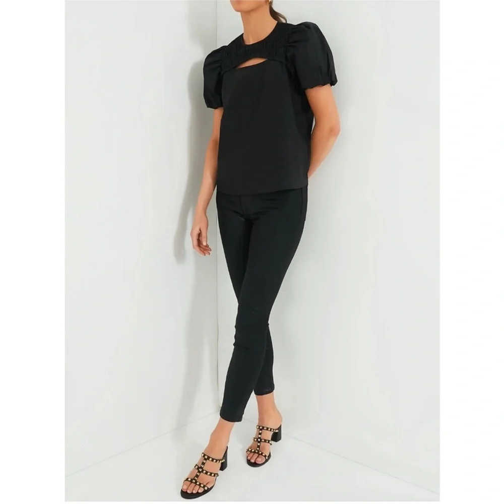 HYACINTH HOUSE Black Birdie Blouse